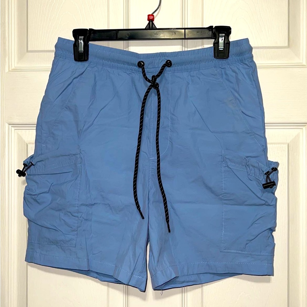 PacSun cargo swim shorts in baby blue